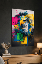 Renklerin Hakimi Kartal Cam Tablo | Vitraum
