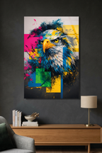 Renklerin Hakimi Kartal Cam Tablo | Vitraum