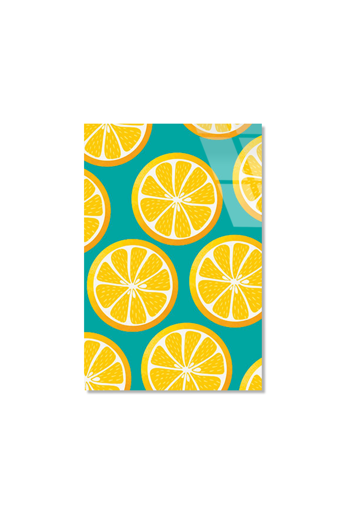 Sarı Limon Dilimli Cam Tablo | Vitraum