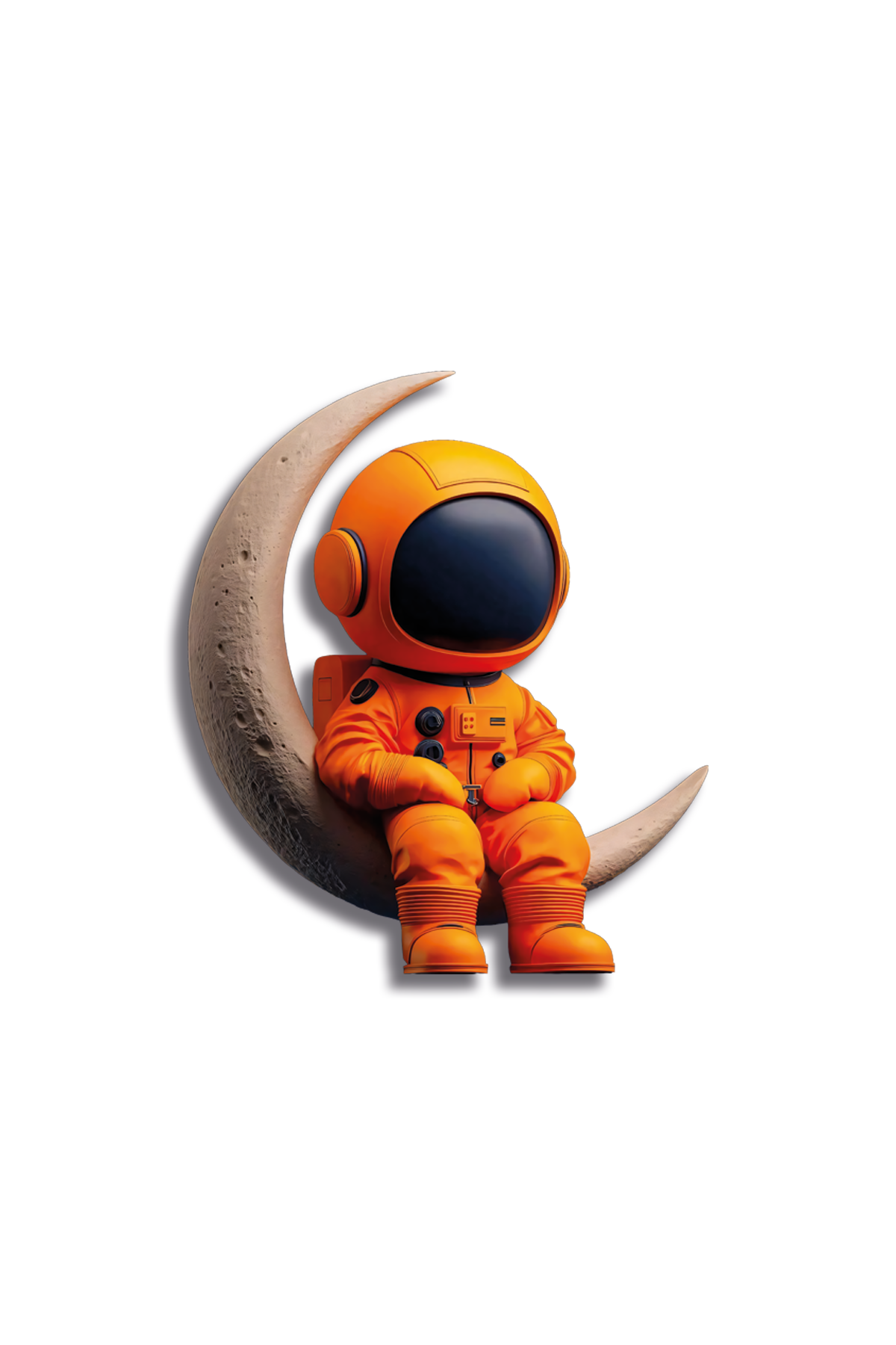 Sevimli Mini Astronot Uzay Temalı Metal Tablo