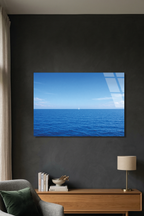 Ufuk Çizgisinde Yelkenli Cam Tablo | Vitraum